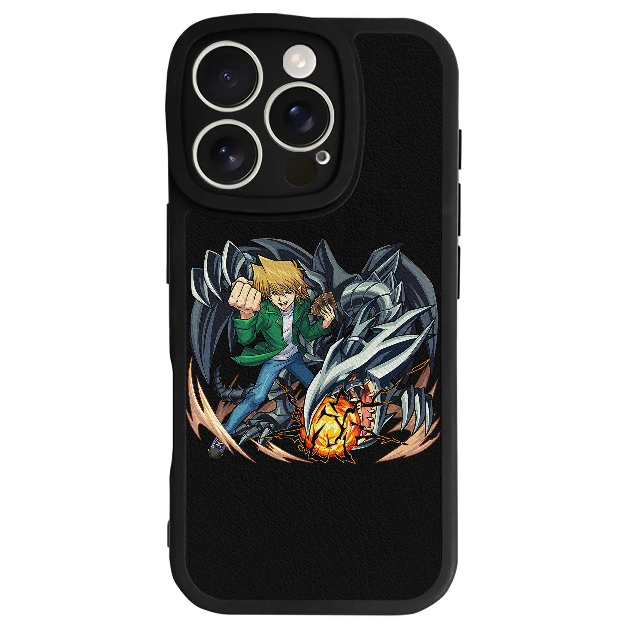 （画像用） 遊☆戯☆王 Yu-Gi-Oh! 【iPhone 16シリーズ対応】シリコンスマホケース（レザー調） 材質：シリコン